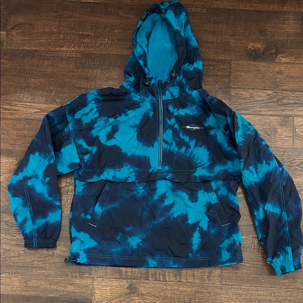 Champion Teal And Navy Windbreaker